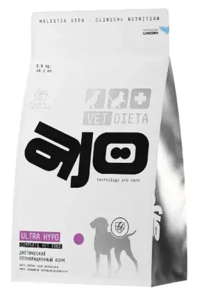 Купить ajo vet dieta ultra hypo Корм сухой для собак при аллергии или пищевой непереносимости