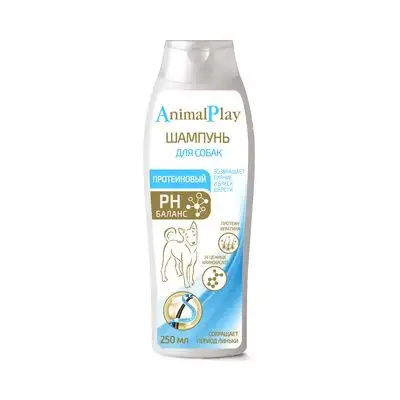 Купить animal play шампунь протеиновый для собак всех пород