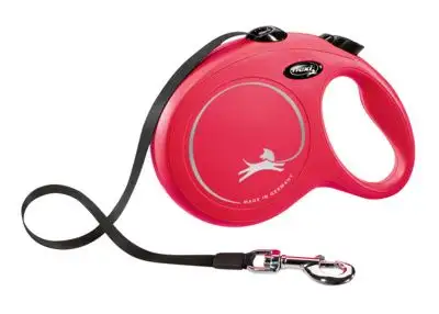 Купить flexi рулетка-ремень для собак, красная, new classic tape red