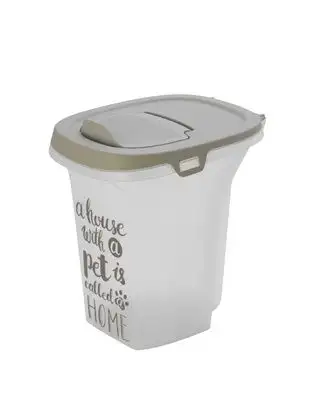 Купить moderna контейнер пластиковый малый для корма для кошек и собак, серый