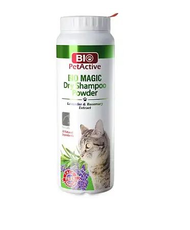 Купить biopetactive сухой шампунь bio magic powder для кошек с экстрактом Лаванды и Розмарина