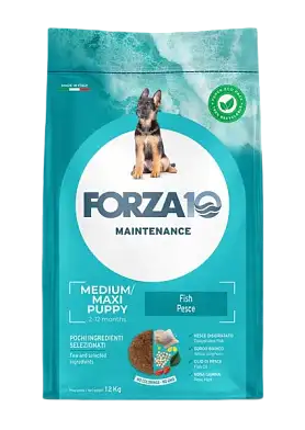 Forza10 Maintenance Medium/Maxi Puppy сухой корм для щенков средних и крупных пород и сук в период беременности и лактации, с рыбой