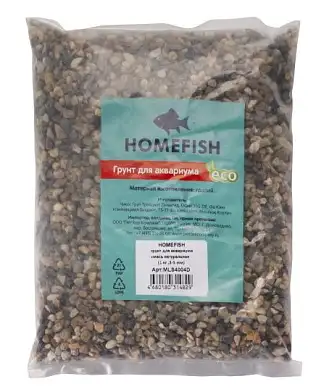 HOMEFISH грунт для аквариума смесь 3-5 мм натуральная