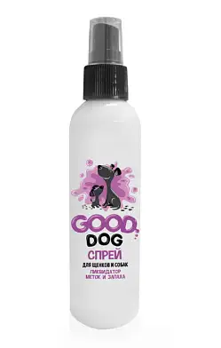 GOOD DOG Спрей для собак и щенков "Ликвидатор меток и запаха"