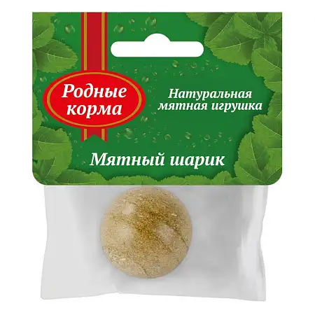 Купить Родные корма  игрушка для кошек мятный шарик