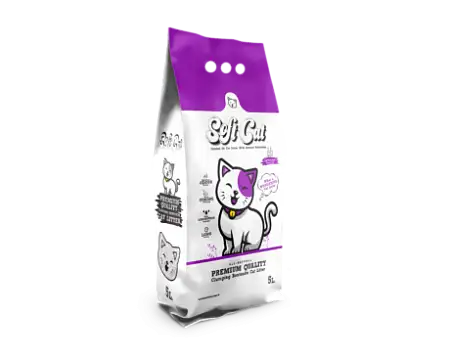 Купить soft cat Комкующийся наполнитель для кошек с ароматом лаванды