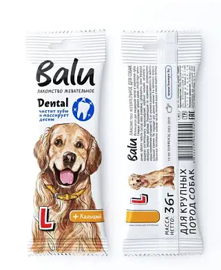 BALU Dental жевательное лакомство для собак крупных пород