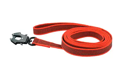 Купить zooexpress let`s walk поводок капроновый с латексом для собак с усиленным карабином, красный